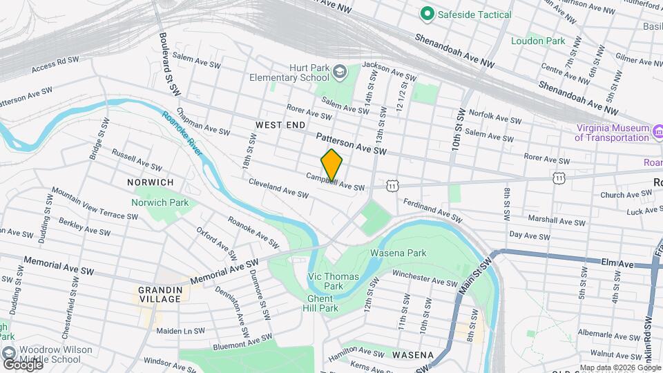 1416 Campbell Ave SW Mapa y Detalles de la Ubicación
