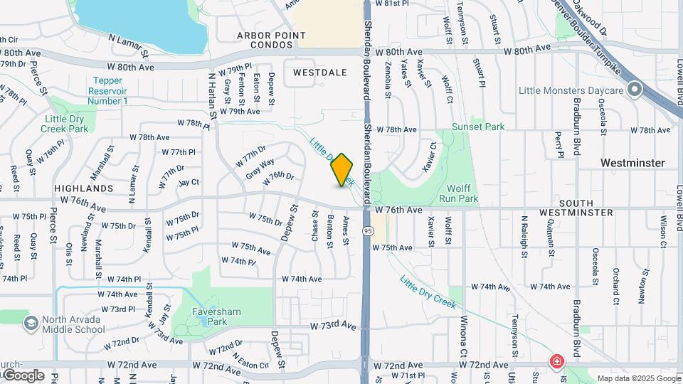 5321 W 76th Ave Map and Location Details