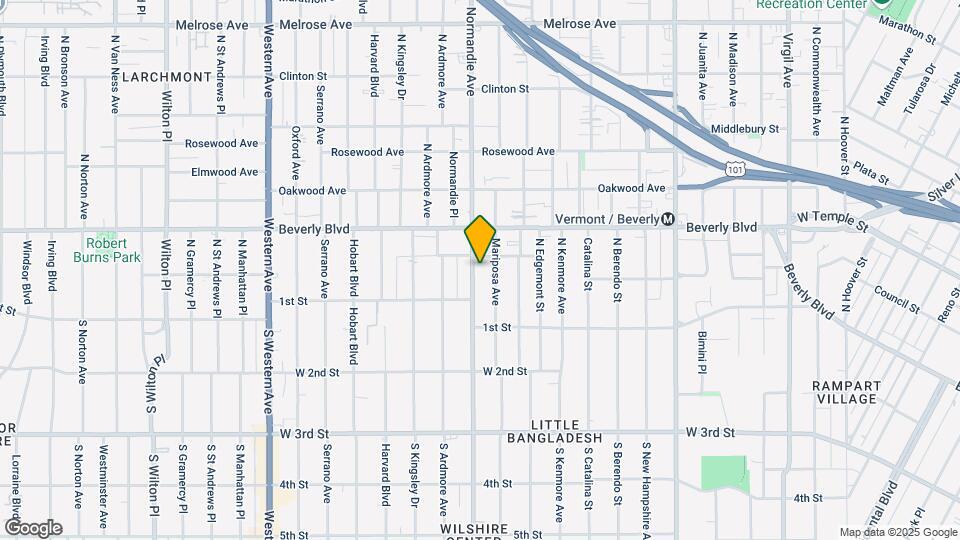 170 N Normandi Ave Mapa y Detalles de la Ubicación