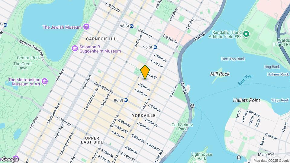 312 East 90th Street Map and Location Details