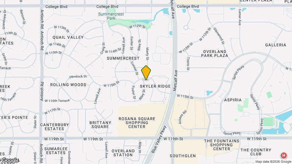 11505 Riley St Map and Location Details