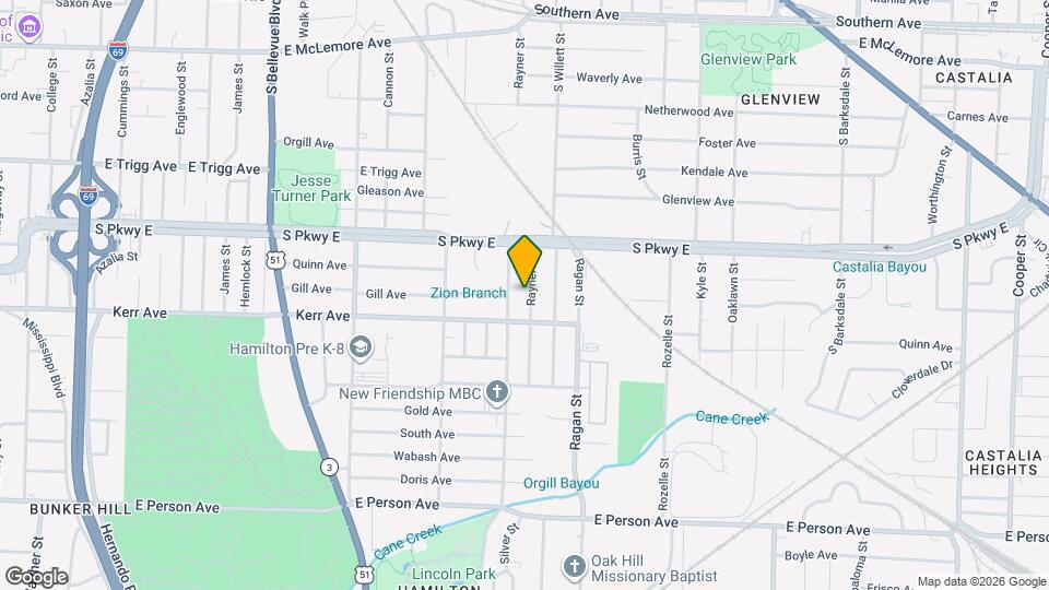 1417 Rayner St Map and Location Details