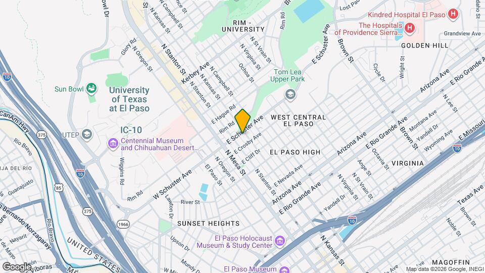 1611 N Kansas St Mapa y Detalles de la Ubicación