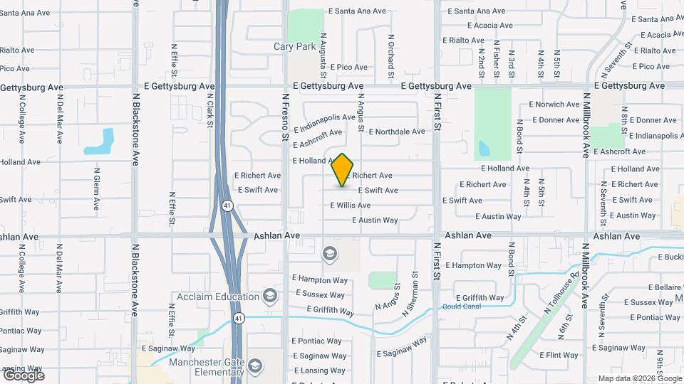 2806 E Swift Ave Mapa y Detalles de la Ubicación