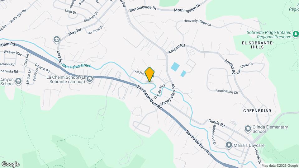 5225 San Pablo Dam Rd Mapa y Detalles de la Ubicación