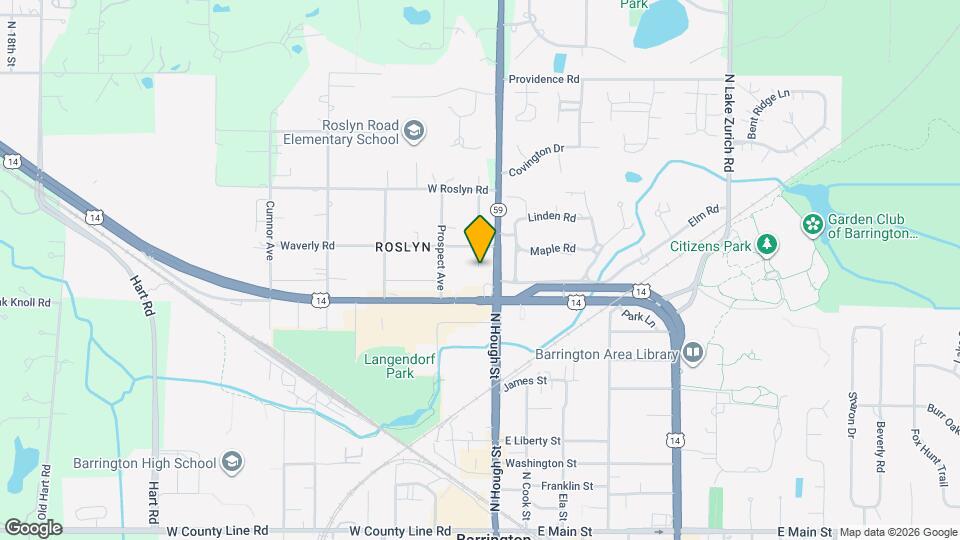 614 N Hough St Map and Location Details