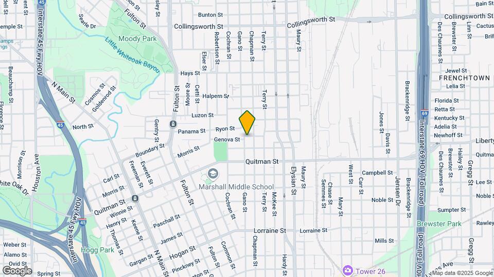 2514 Gano St Map and Location Details