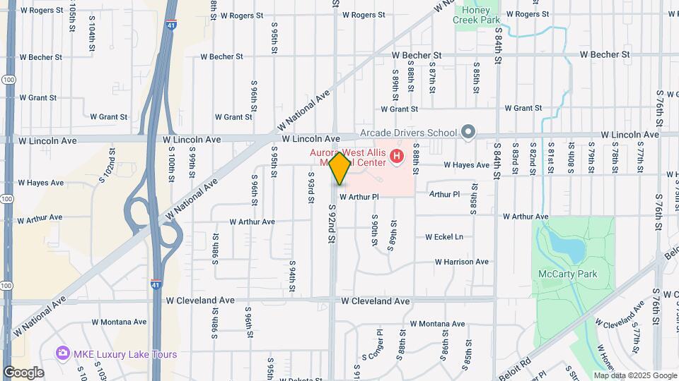 2408 S 92nd St Map and Location Details