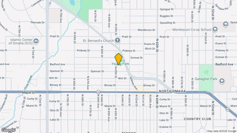 6343 Bedford Ave Map and Location Details