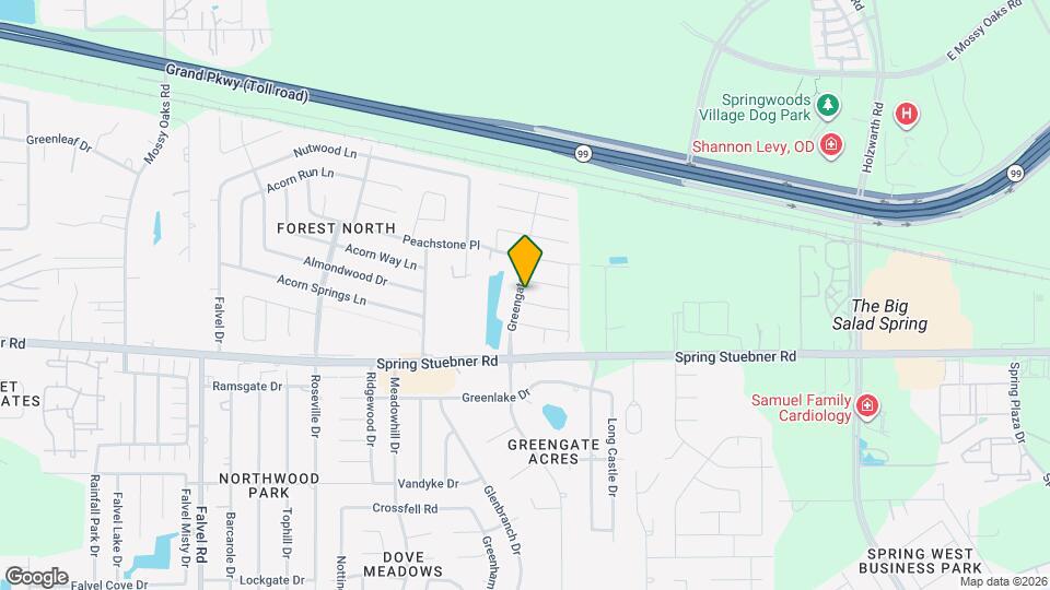 3022 Swift Brook Glen Way Map and Location Details