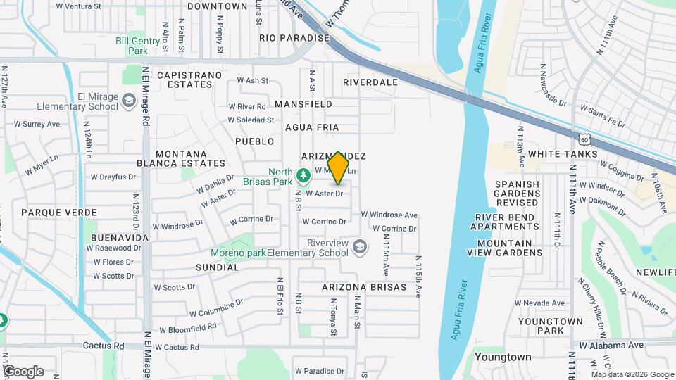 11774 W Aster Dr Map and Location Details