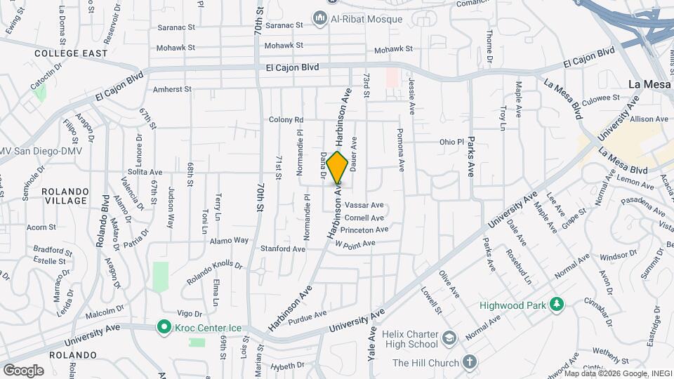 4594 Harbinson Ave Map and Location Details