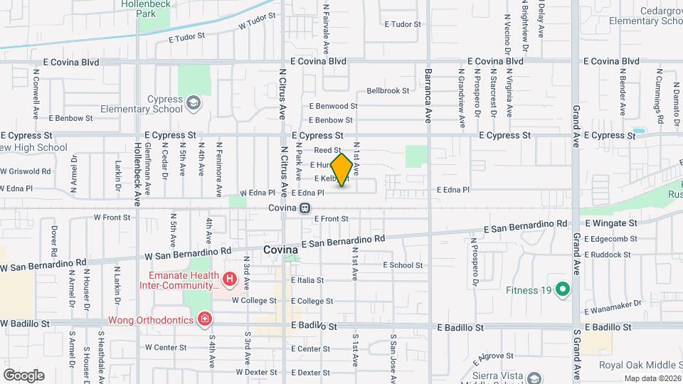 257 E Edna Pl Map and Location Details