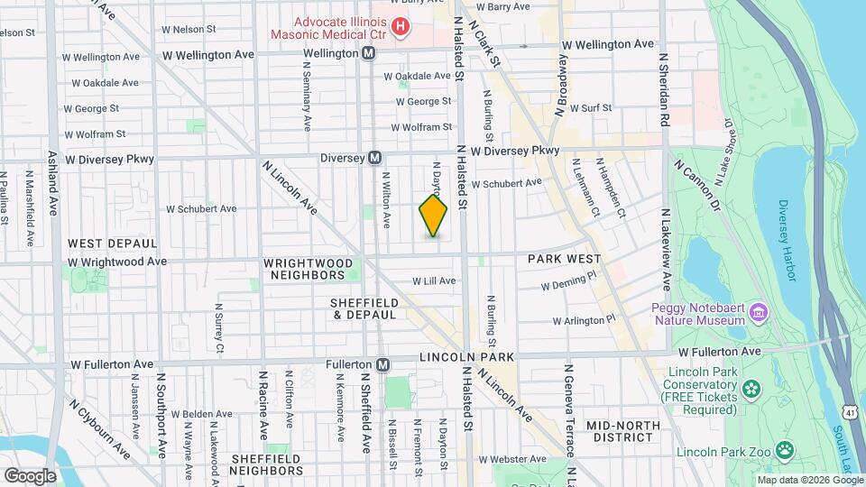 2610 N Dayton St, Unit 3S Mapa y Detalles de la Ubicación