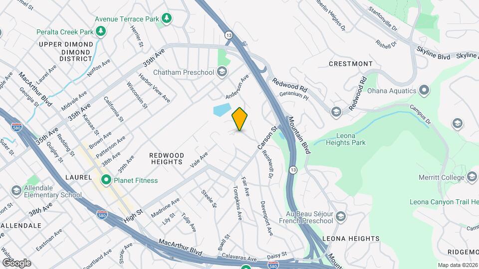 4239 Gregory St Map and Location Details