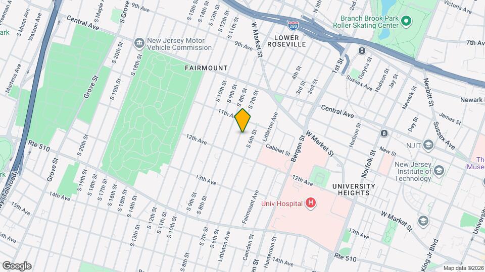 116 S 7th St Map and Location Details