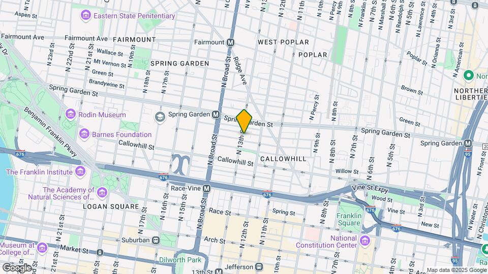 449 N 13th St Map and Location Details