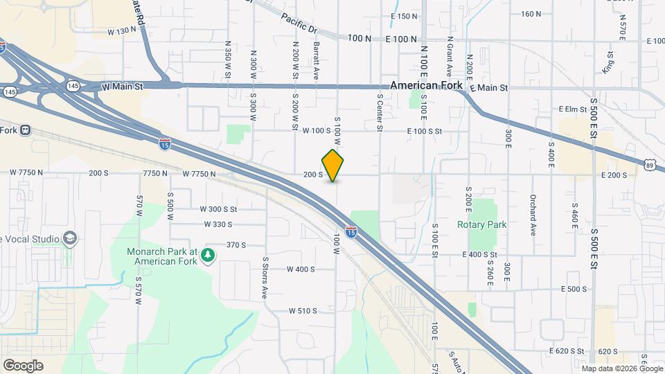 218 S 100 W Map and Location Details
