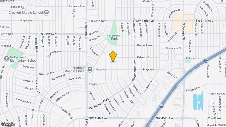 3633 Doris Dr Map and Location Details