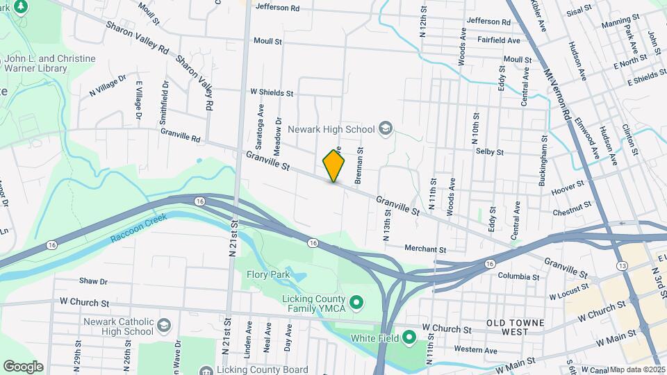 445 Granville St Map and Location Details