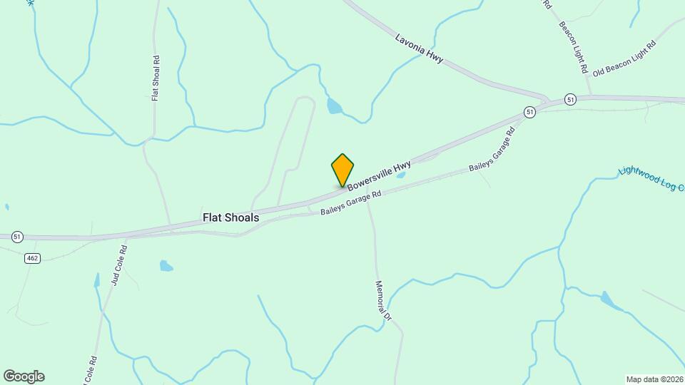 2585 Bowersville Hwy Map and Location Details