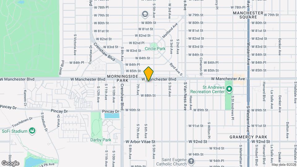 8610 S 6th Ave Map and Location Details