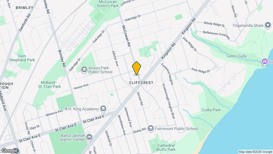 10 McCowan Rd Map and Location Details