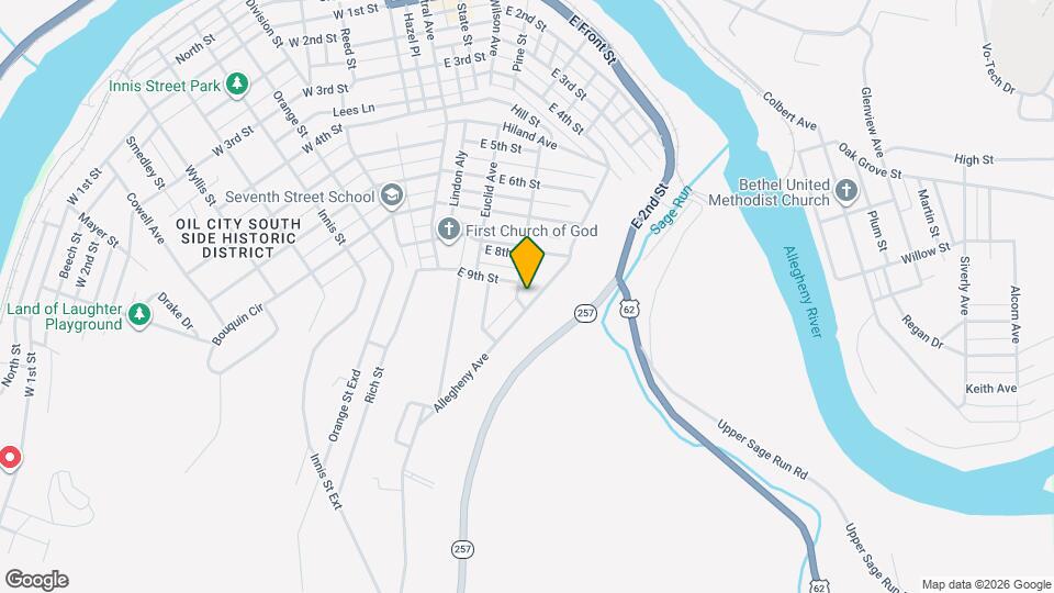840 Allegheny Ave, Unit 840 Mapa y Detalles de la Ubicación