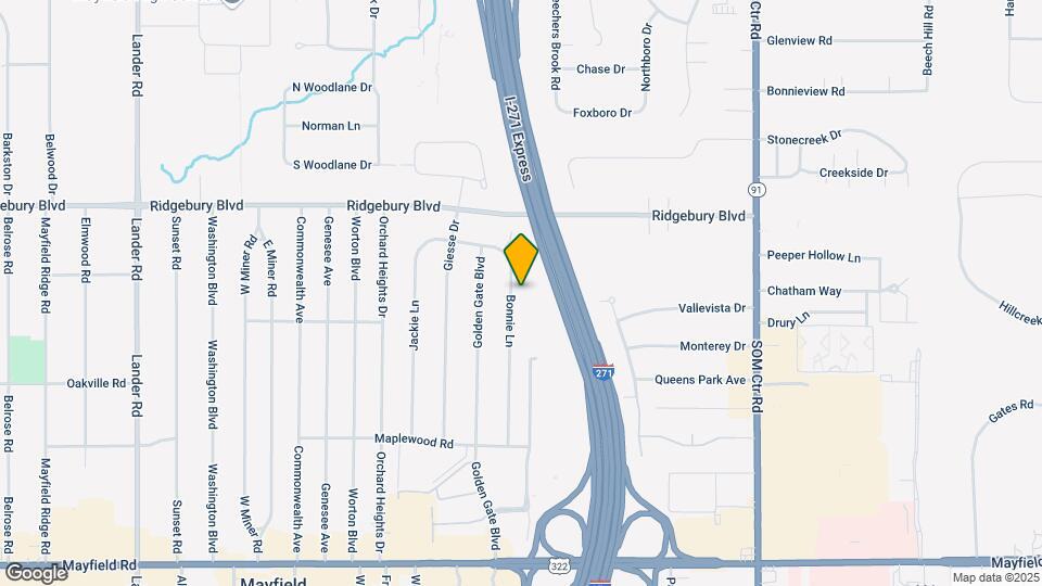 1199 Bonnie Ln Map and Location Details