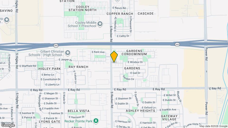 1384 S Sabino Dr Map and Location Details