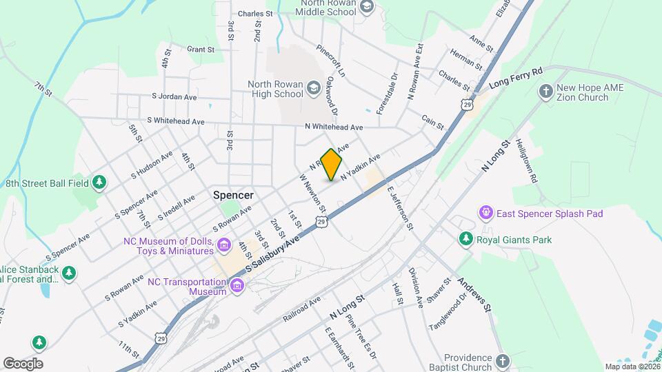 212 N Yadkin Ave Map and Location Details