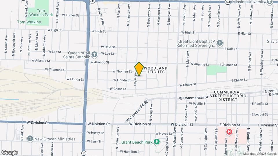 1027 W Florida St Map and Location Details