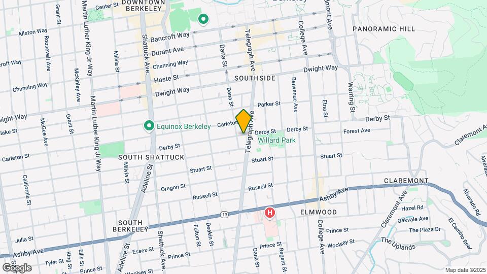 2706 Telegraph Ave Map and Location Details