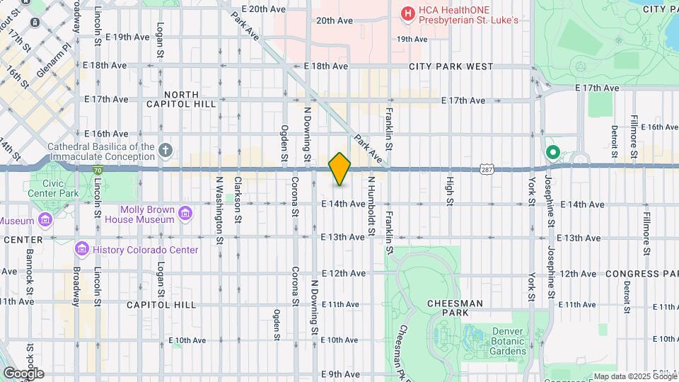 1430 N Marion St Map and Location Details