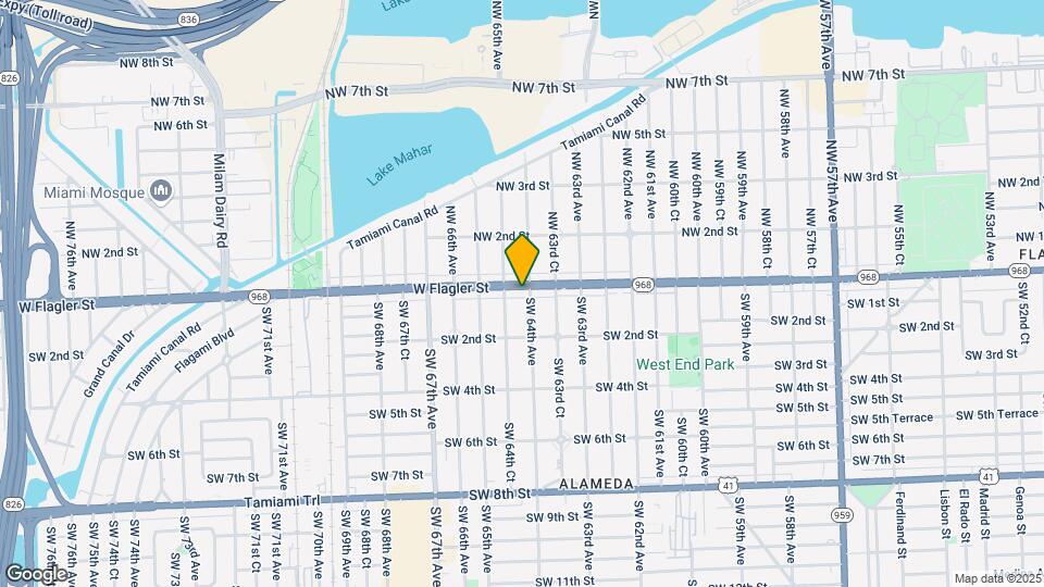 6406 W Flagler St Map and Location Details