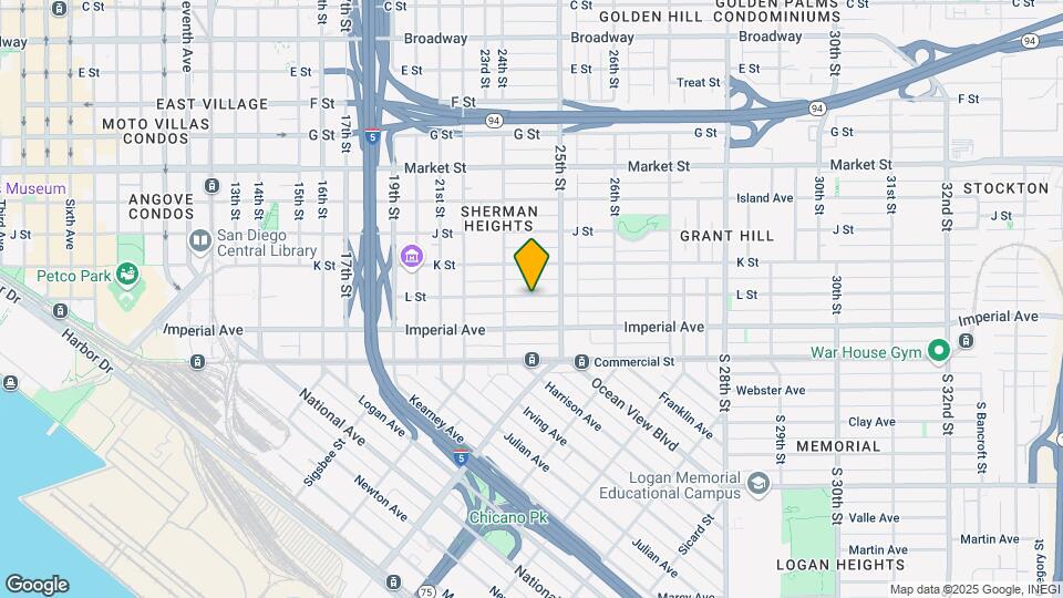 2449 1/2 L St Map and Location Details