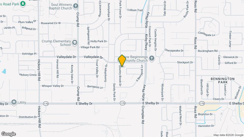 4518 Country Brook Dr Map and Location Details