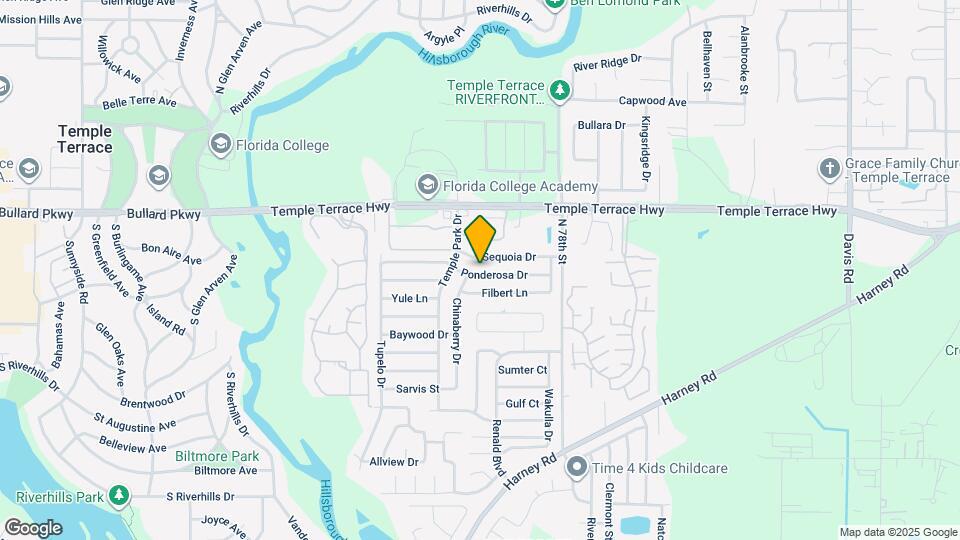 7312 Ponderosa Dr Map and Location Details