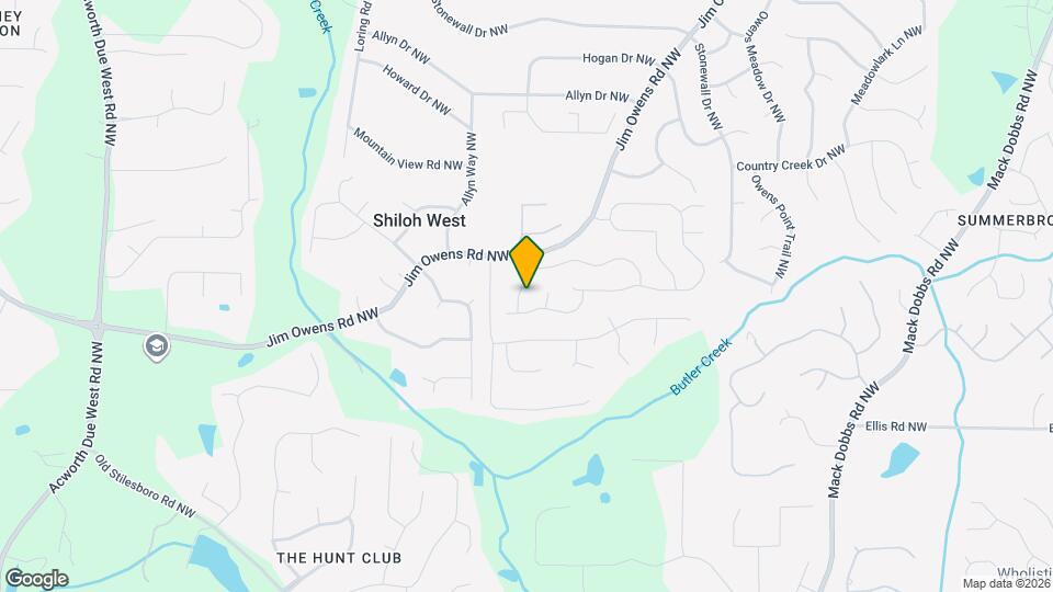 2504 Baysridge Dr NW Map and Location Details