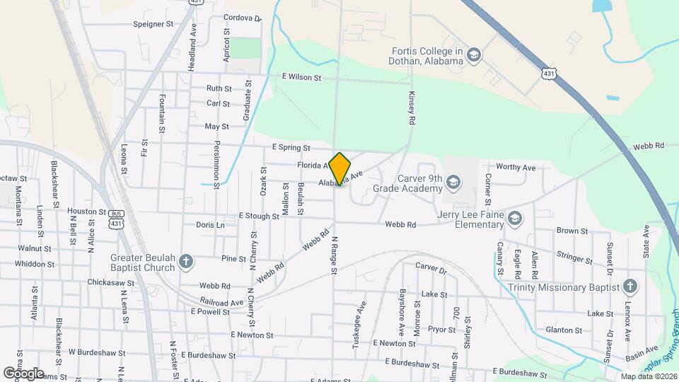 1360 N Range St Map and Location Details