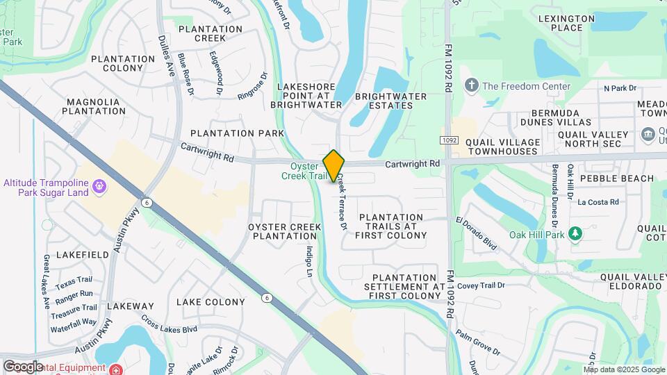 4211 Creek Hollow Ln Map and Location Details