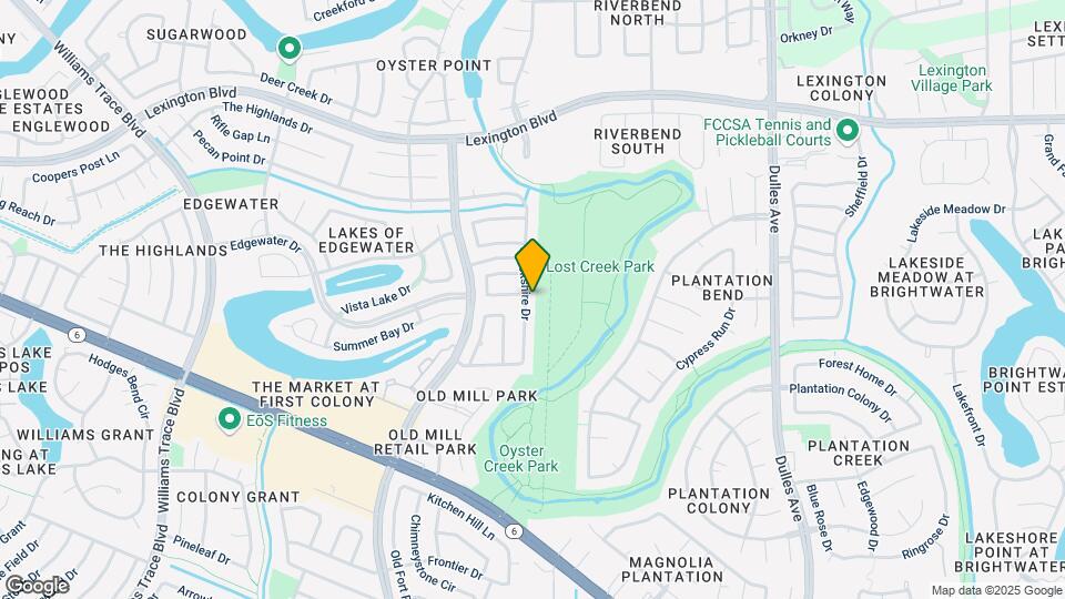 1935 Creekshire Dr Map and Location Details