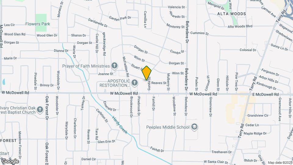 907 Reaves St Map and Location Details