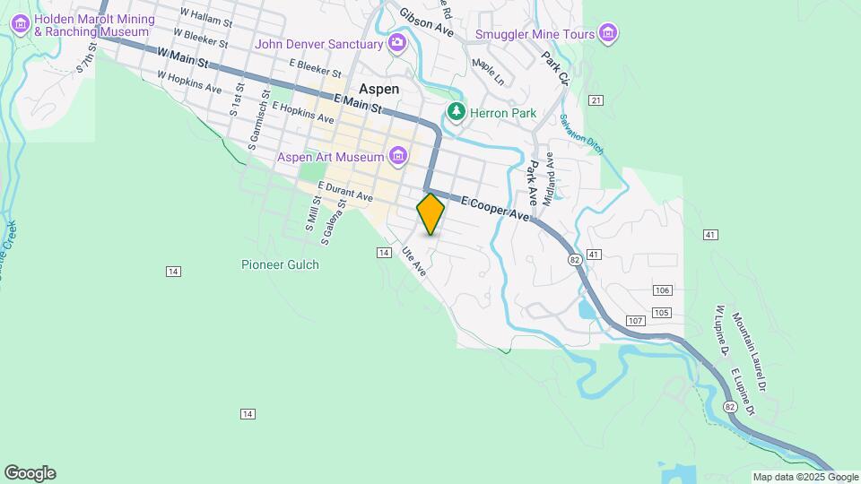 611 S W End St Map and Location Details