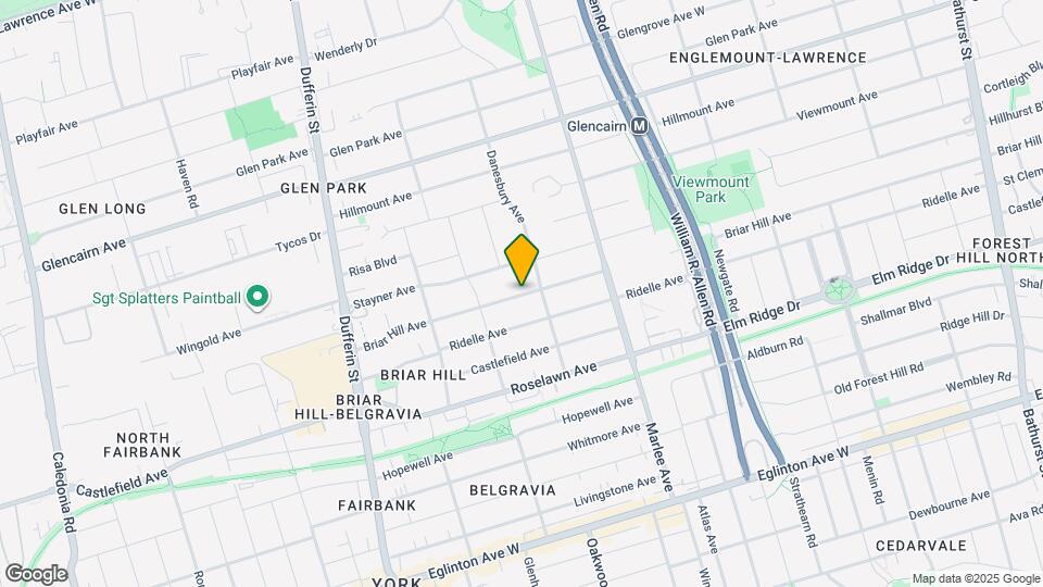 970 Briar Hill Ave Map and Location Details