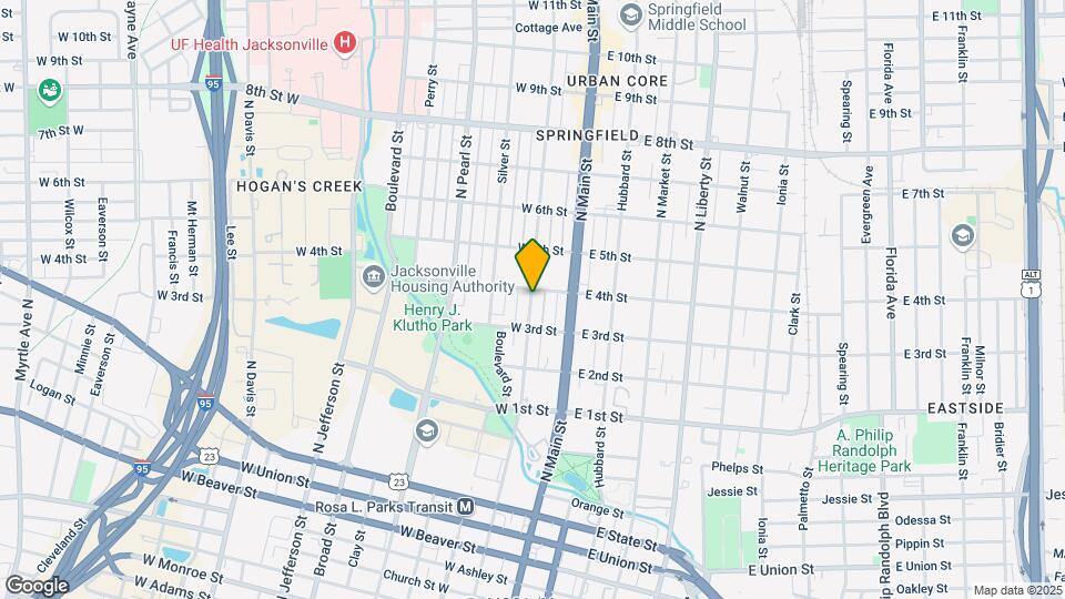 1347 N Laura St Map and Location Details