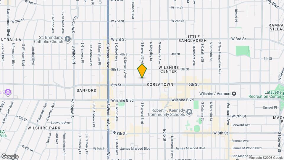 549 S Harvard Blvd Map and Location Details