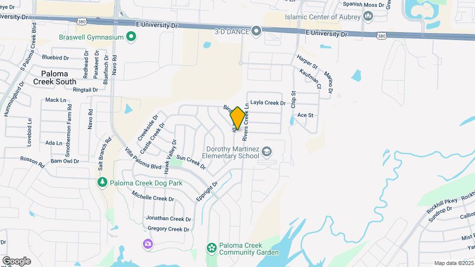 709 Bird Creek Dr Map and Location Details