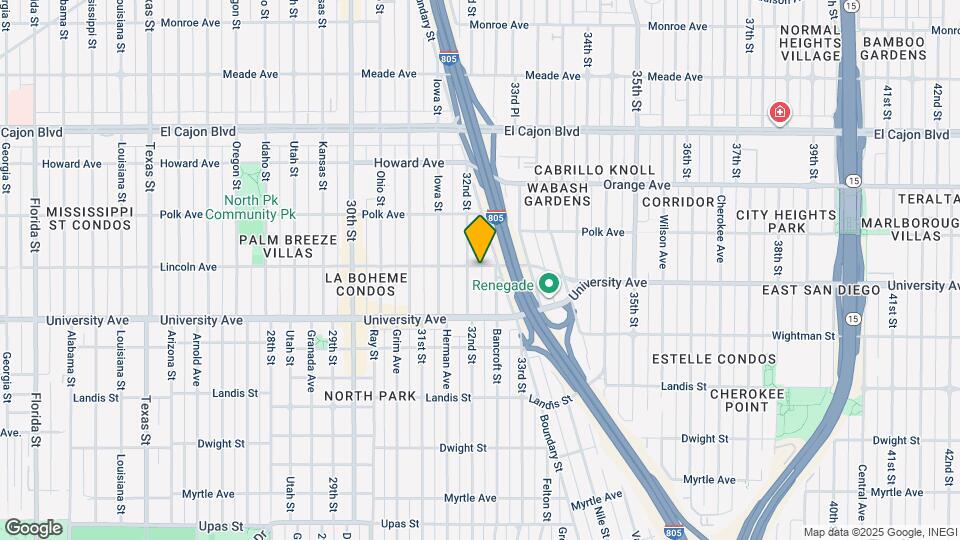 3221 Lincoln Ave Map and Location Details