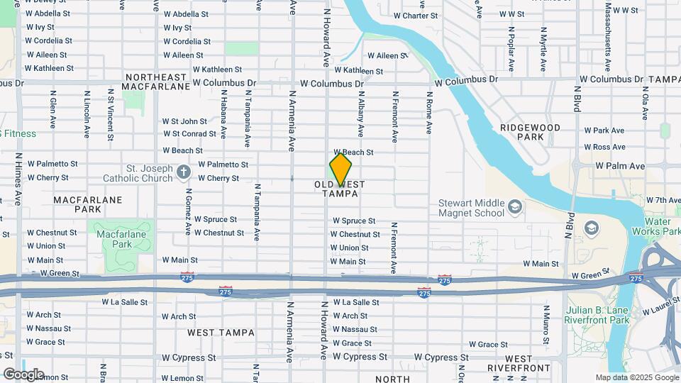 2129 W Pine St Map and Location Details